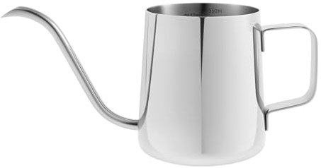 350ml Small Watering Can for Indoor Plants Stainless Steel Bonsai Mini Metal Watering Can Watering Pot Gardening Tools for Indoor&outdoor Plant Seedlings(Silver)