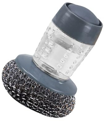 Brosse à récurer – Distributeurs de savon, outil de nettoyage de vaisselle | Nettoyeur d'évier de cuisine, nettoyeur de casseroles et poêles, gadget de nettoyage pour usage domestique, brosse en acier