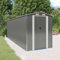 Cobertizo de jardín Acero galvanizado Gris Claro 192x606x223 cm Carpas y cenadores