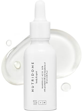 Nutridome Serum mit 30% Mandelsäure, Pro-Vitamin B5 & Macadamiaöl – Gesichtsserum für Peeling & Hauterneuerung - 30ml