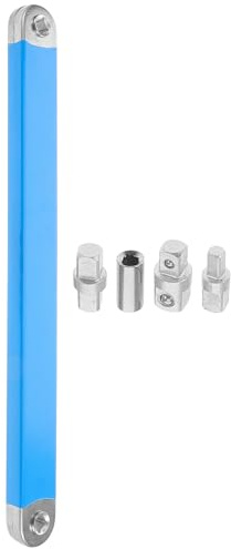 POPETPOP Clé à Rallonge Déportée en Métal Bleu Barre Extensible pour Opérations Précises, pour Usage en Voyage et Espaces Restreints
