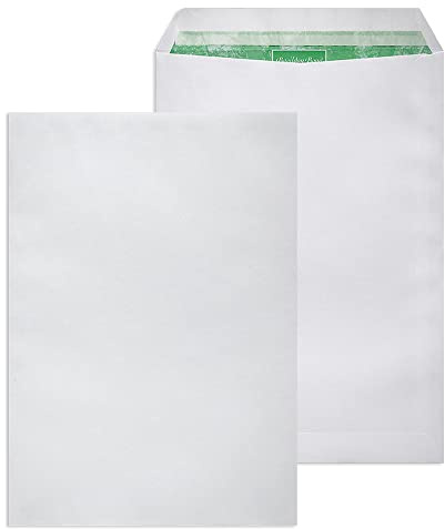 Basildon Bond C4 A4 Envelopes Premium 120gsm Recycled White Peel & Seal 50 Pack