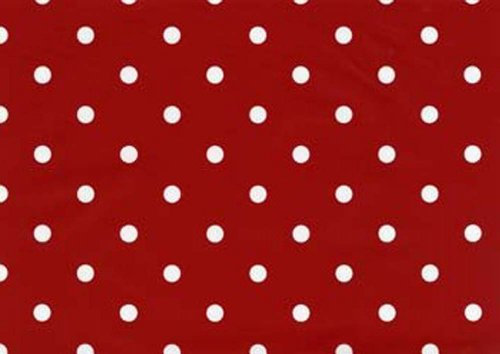 Fablon 45 cm x 2 m Roll Polka Dot, Red