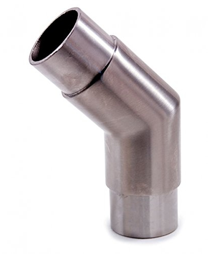 Bogen Edelstahl Eckbogen Geländer 135° Flansch Handlauf 48,3 mm Rohr ARBO-INOX