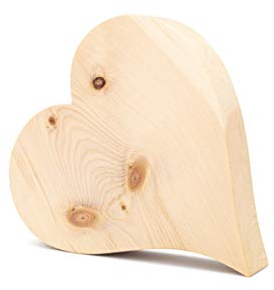 sagl.tirol holzmanufaktur Zirbenherz Naturbelassen ohne Gravur 12 cm