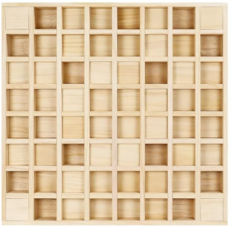 BXI Diffuseur de son en bois – 61 x 61 x 7,1 cm d'épaisseur – Panneaux de diffusion acoustique pour salle d'écoute et de vie musicale – Diffuseur de résidus quadratiques pour mur et plafond –
