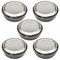 GARASANI Koreanische Traditionelle Reisschüssel mit Deckel aus Edelstahl Silver 5pcs