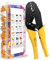 HBselect Alicates De Crimpadora Terminales 0.5-6 mm²Con 700 Terminales De Distintos Grosores y Colores