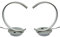 Trango 2er Pack 2019-01 Modern LED Tischleuchte, Lichtleiste in Halbrund *Sweden* Tischlampe, Nachttischlampe, Lampe incl. je 450 Lumen LED Leuchtmittel 3000K warmweiß