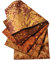 F Fityle 5er/Pack Bunte Baumwolle Stoffe Patchwork Stoffpakete Dekostoff Bekleidung DIY Basteln, 45x50cm, Kaffee A.