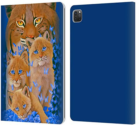 Head Case Designs Offizielle Graeme Stevenson Rotluechse Tierwelt Leder Brieftaschen Handyhülle Hülle Huelle kompatibel mit Apple iPad Pro 11 2020/2021 / 2022