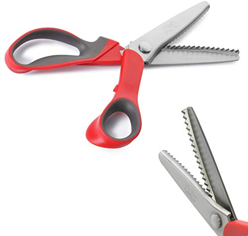 Mr. Pen Zackenschere, Zickzackschere, dekorative Kantenschere mit Designs, gezackte Kante, Nähen, Crimpen für Stoff