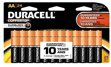 Duracell MN1500B24Z - Battery,AA,Alkaline,24/PK