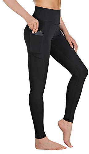 Occffy Sport Leggings Damen High Waist Sporthose mit Taschen Blickdicht Gym Leggins Damen Sports Yogahose Fitnesshose P107
