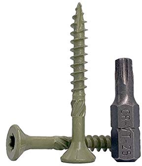 Confezione da 200 viti per legno con finitura anticorrosione, 4,5 x 40 mm, viti per legno, testa Torx, tipo 17