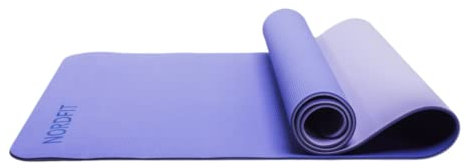NORDFIT – Durable Double Sided TPE Yoga and Pilates Mat – Non-Slip Large Fitness Mat with Carry Strap – Premium Quality Exercise Mat - Red, Blue, Green, Lilac and Purple Pink (Lilac)