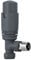 Angled 1 x 15mm Anthracite Round Head Radiator and Towel Rail Thermostatic Valves