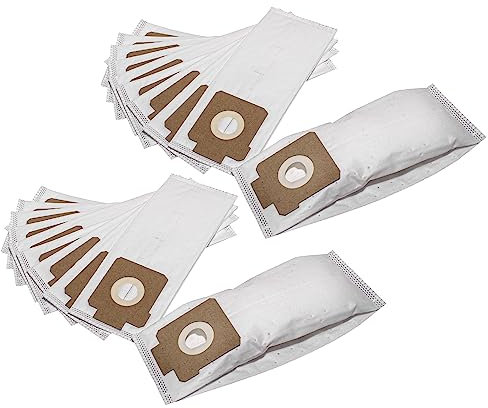 vhbw 20x sacchetto compatibile con AEG Electrolux ZS 200 Energica, ZS 201 Energica, ZS 202 Energica aspirapolvere - 17 28cm x 21cm Bianco