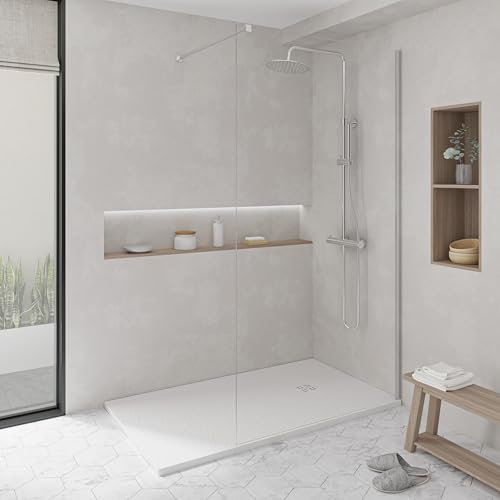 KOES - Plato de Ducha de Resina Modelo NILO – 120x120 – Blanco RAL 9003