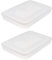 Angoily 2 Pcs Dumplings Storage Box with Lid Meat Containers for Fridge Reusable Transparent Dumpling Container Food Storage Box for Bacon Cookie Vegetables Seafood