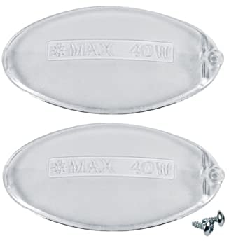 easyPART Kompatibel/Ersatz für EUROPART 10029518 2X Lampenabdeckung Dunstabzugshaube wie Electrolux 50248796000 Smeg 692831966