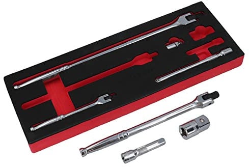 1/4in 3/8in + 1/2in Drive Breaker Bars + Extensions + Step Up Socket Adaptors