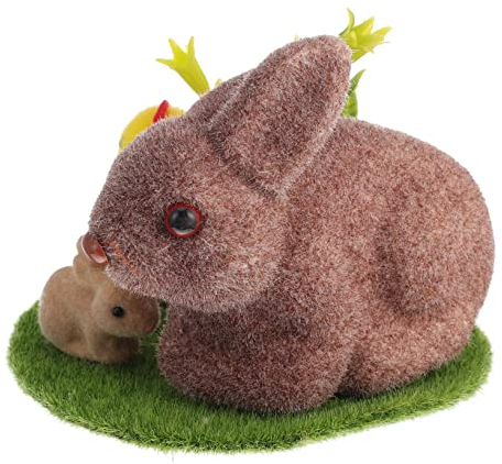 Yardenfun Kaninchen Ornament Hasen Figurine Dekoration Tisch Schmuck Cartoon Foto Prop Für Zuhause Anlässe