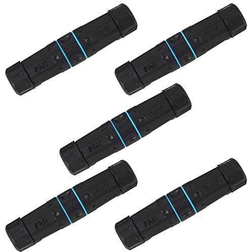PENGLIN 5PCS M23 Shielded RJ45 CAT6 Waterproof Connector IP68 Cat5/5e/6 8P8C Ethernet LAN Cable Coupler Double Head Outdoor Ethernet LAN Adapter Female to Female