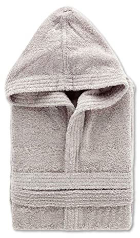 Leonardo Home - accappatoio uomo/donna 100% cotone - accappatoio con Cappuccio in morbida spugna 100% cotone.