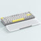 Attack Shark 68 Keys Acrylic Wrist Rest, CNC Aluminum Alloy Palm Rest, Transparent Arm Rest, 60% Layout Gaming Mechanical Keyboard Wrist Rest, Ergonomic Wrist Support, Anti-Slip Base -Quicksilver