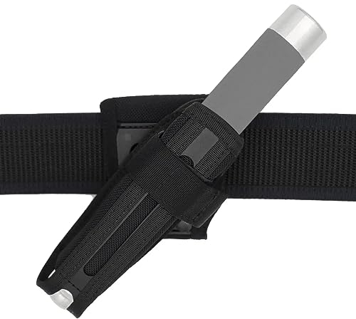 ACEXIER 360 Degree Rotating Telescopic Baton Pouch, Expandable Baton and Flashlights Holsters,Tactical Molle Nylon Holster Duty Belt bag