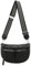 ITALYSHOP24 Damen Tasche Umhängetasche Brusttasche Muster Gürtel Bauchtasche Crossbody Gürteltasche Hüfttasche Crossover Bodybag Schultertasche Handytasche Leder Optik Schwarz