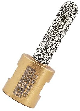 DT-DIATOOL Fresa de diamante de 10 mm para ampliar los agujeros existentes de azulejos de porcelana encimera de mármol taladro de dedo recubierto de diamante