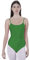 Body für Tanz, Ballett, Gymnastik, Damen, ärmellos, mit rundem Ausschnitt und Rückenabdeckung, Bodysuit für Tanz, Tanz, Gymnastik, Rhythmica, grün, 38