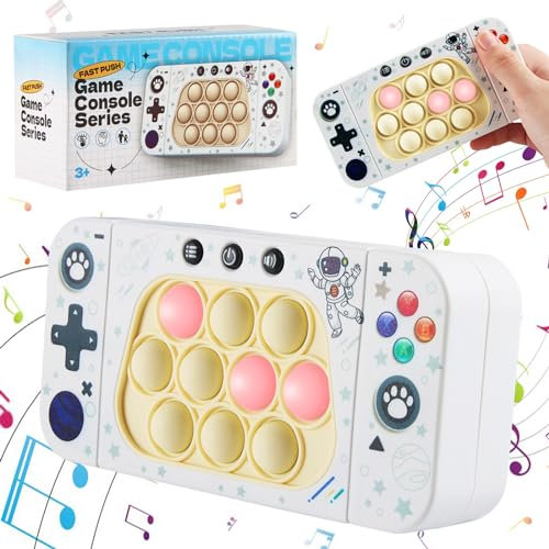Puzzle Spielmaschine, ZoneYan Puzzle-Spielzeug, Puzzle Pop It, Pop It Fidget Spielzeug, Quick Push Spiel, Puzzle-Spielmaschine Game Controller, Dekompressionsspielzeug Konsole (Astronaut)