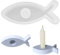 Feliciay Silikonformen Gießformen,Fisch Silikonform Kerzenhalter,Fisch Silikonform Gießform für Beton,DIY Fisch Kerzenhalter Epoxidharz Formen,Silikonform Backen,Kerzenhalter Gießform