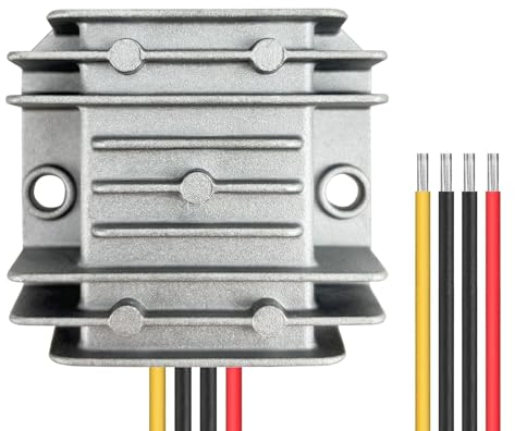 Convertidor Reductor DC 36V 48V a 5V 10A 50W IP68 Impermeable Transformador 20-60V a 5V Convertidor de Voltaje de Coche Regulador de Tensión Buck Converter Módulo Fuente Alimentación