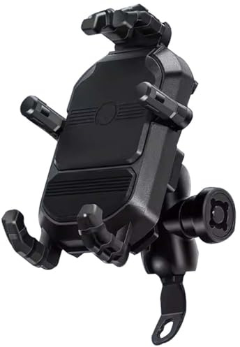 JDUYHS Motorcycle Phone Mount for Peugeot C Tech R Cup 2009, Bike Phone Holder Moped Phone Mount Waterproof 360° Rotatable Motorbike Phone Holder Universal No Shake,A Y-shaped rearview mirror