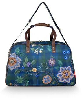 Pip Studio Tovy Weekend Bag Medium Flores Felices Dark Blue 57x22x37cm