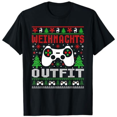 Weihnachtsoutfit Ugly Christmas Sweater Gamer Gaming T-Shirt