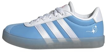 adidas Disney Vl Court 3.0 Unisex Children's Trainers, Cinderella Semi Blue Burst White Pink Lucid, 5 UK