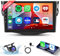 [6G+128G] 8-Core Autoradio für Toyota RAV4 2007-2012,Hodozzy Android Autoradio mit Wireless Carplay Android Auto,9 Zoll Touchscreen Bluetooth Navigation,WiFi USB,DSP,FM/RDS Radio Rückfahrkamera