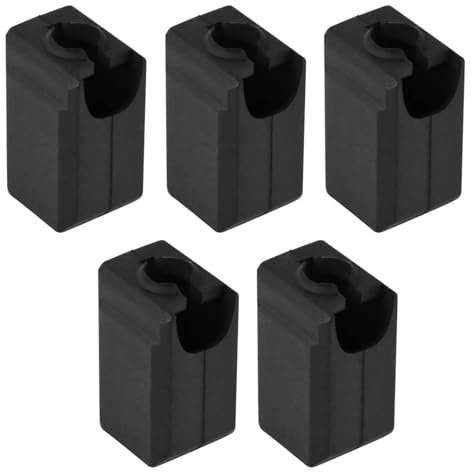 HAFRILY Lot de 5 accessoires d'imprimante 3D en bambou, bloc chauffant, couvercle en silicone, compatible avec extrudeuse haute température, imprimante Hotend Bambu Lab X1, série P1 (kit côté chaud