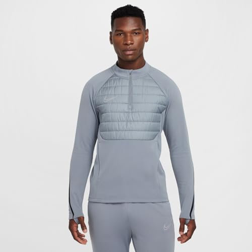 Nike Men's Academy Winter Warrior Therma-fit Global Half Zip Football Top for Men Football Top