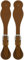 Jeereal Sporenriemen aus Leder für Reiter, verstellbare einlagige Sporenriemen (Bourbon Brown)