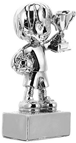 Happyyami trophée Portable cotillons dorure Coupe de Foot Jeux Foot Football Figurine Afficher Douane FA Tasse de en résine Jouets incitatifs Remise des Résine synthétique Silver