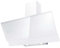 electriQ 80cm Angled Cooker Hood - White Glass