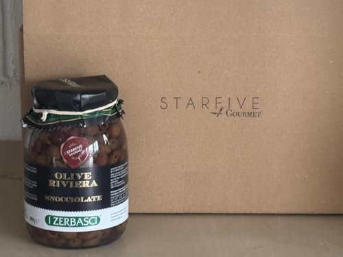 Olive snocciolate Riviera in olio di girasole - vaso vetro 950 gr