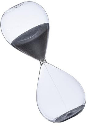 Rxgiasup Sablier 1 heure Minuterie 60 minutes Sable pour une gestion efficace du temps Sablier en verre à la maison ou au bureau