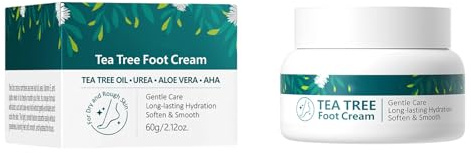 Therapeutic Foot Cream 60g Features Australian Tea Tree Oil to Rejuvenates Dry Rough Feet Suitable for Daily Use Nourishing Foot Cream
